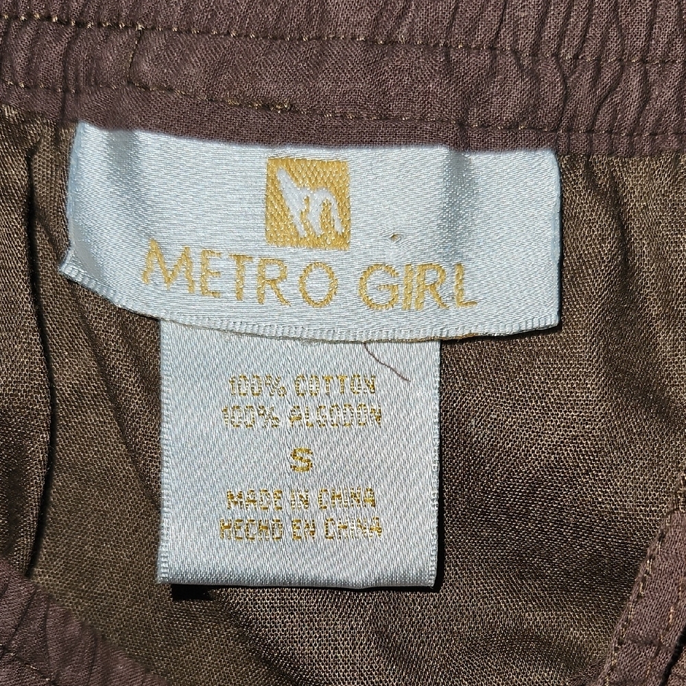 Whimsical Brown Cotton Skirt - Picture 2 of 5